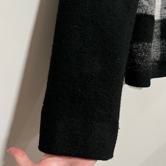 Pendleton Wool Blend Black/White Buffalo Plaid Blazer Suit Jacket Large Petite - Picture 6 of 9